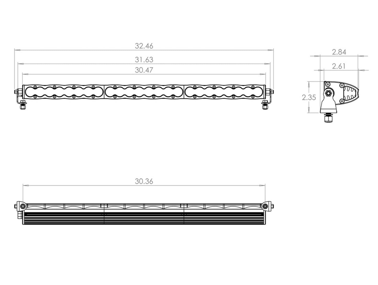 Baja Designs S8 30" Straight LED Light Bar - Universal