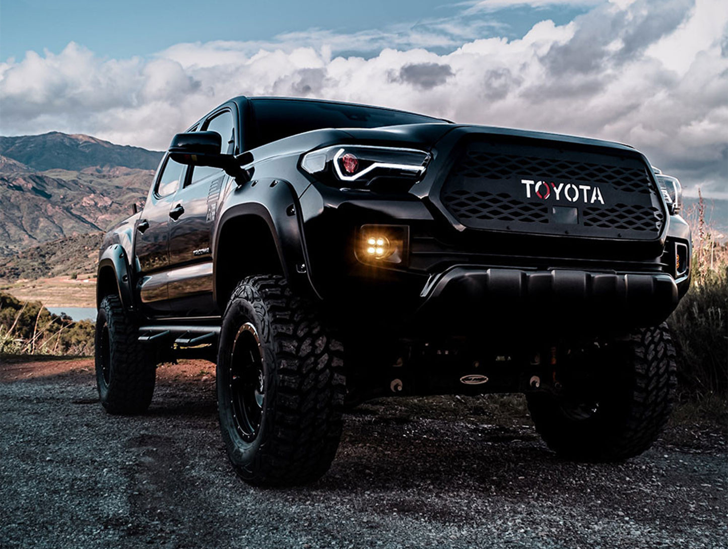 Baja Designs Toyota Fog Pocket Light Mount Kit For Squadron-R Lights - 2010-24 4Runner / 2012-23 Tacoma / 2014-21 Tundra