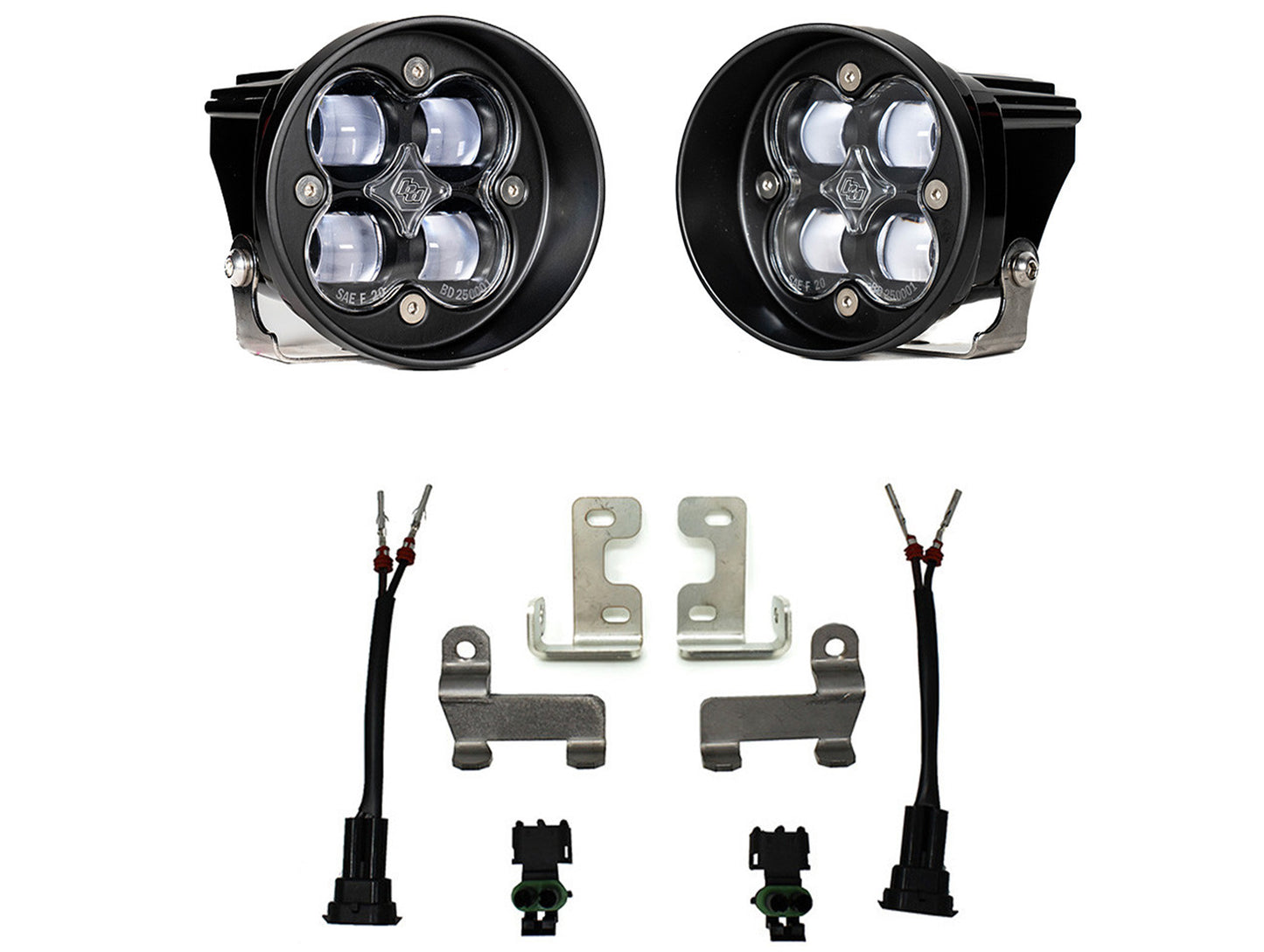 Baja Designs Toyota Squadron-R SAE Fog Pocket Light Kit - 2010-24 4Runner / 2012-23 Tacoma / 2014-21 Tundra