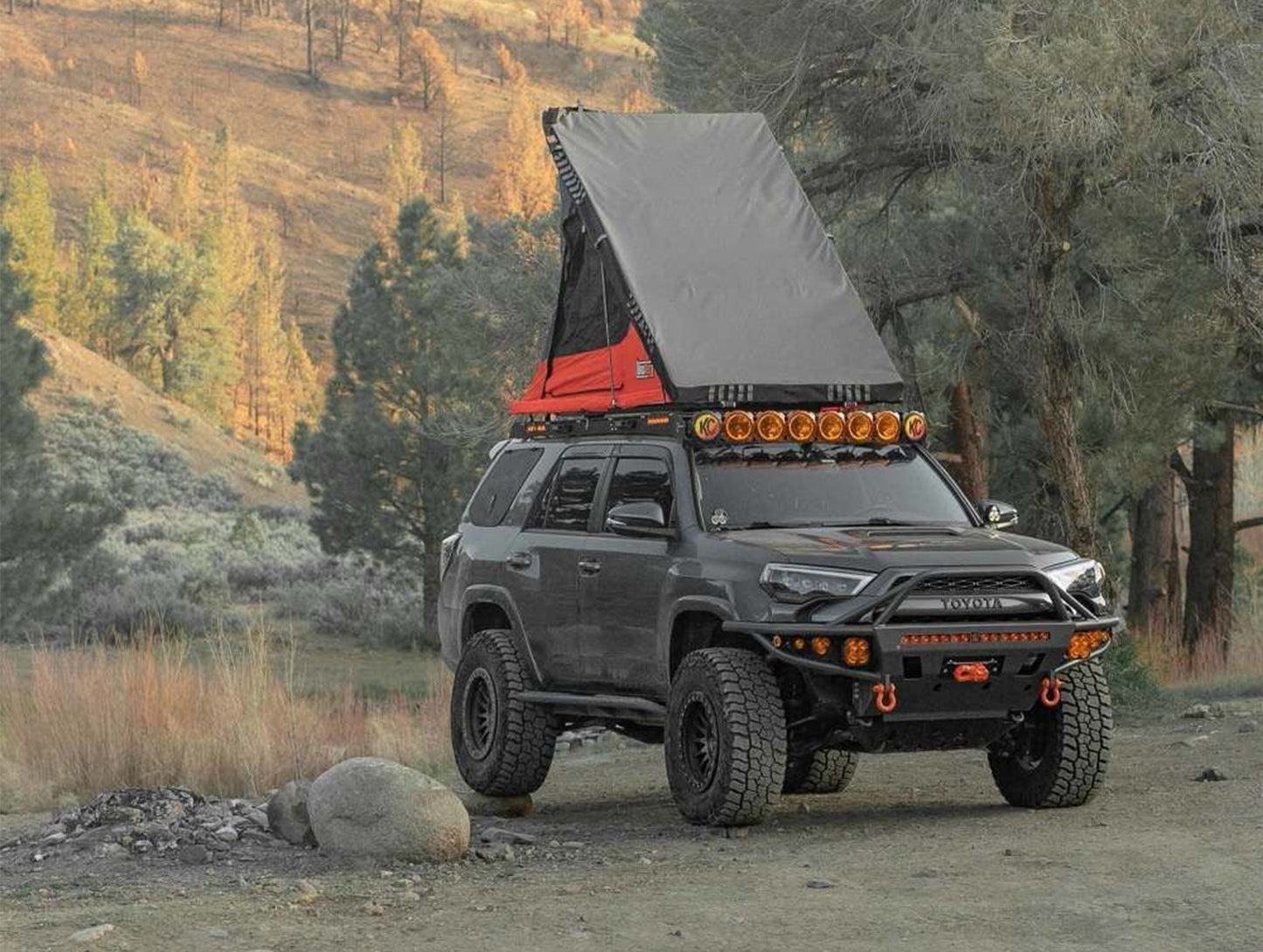 KC HiLiTES Toyota A-Pillar / Ditch Mount and Lights Bundle - 02-24 4Runner