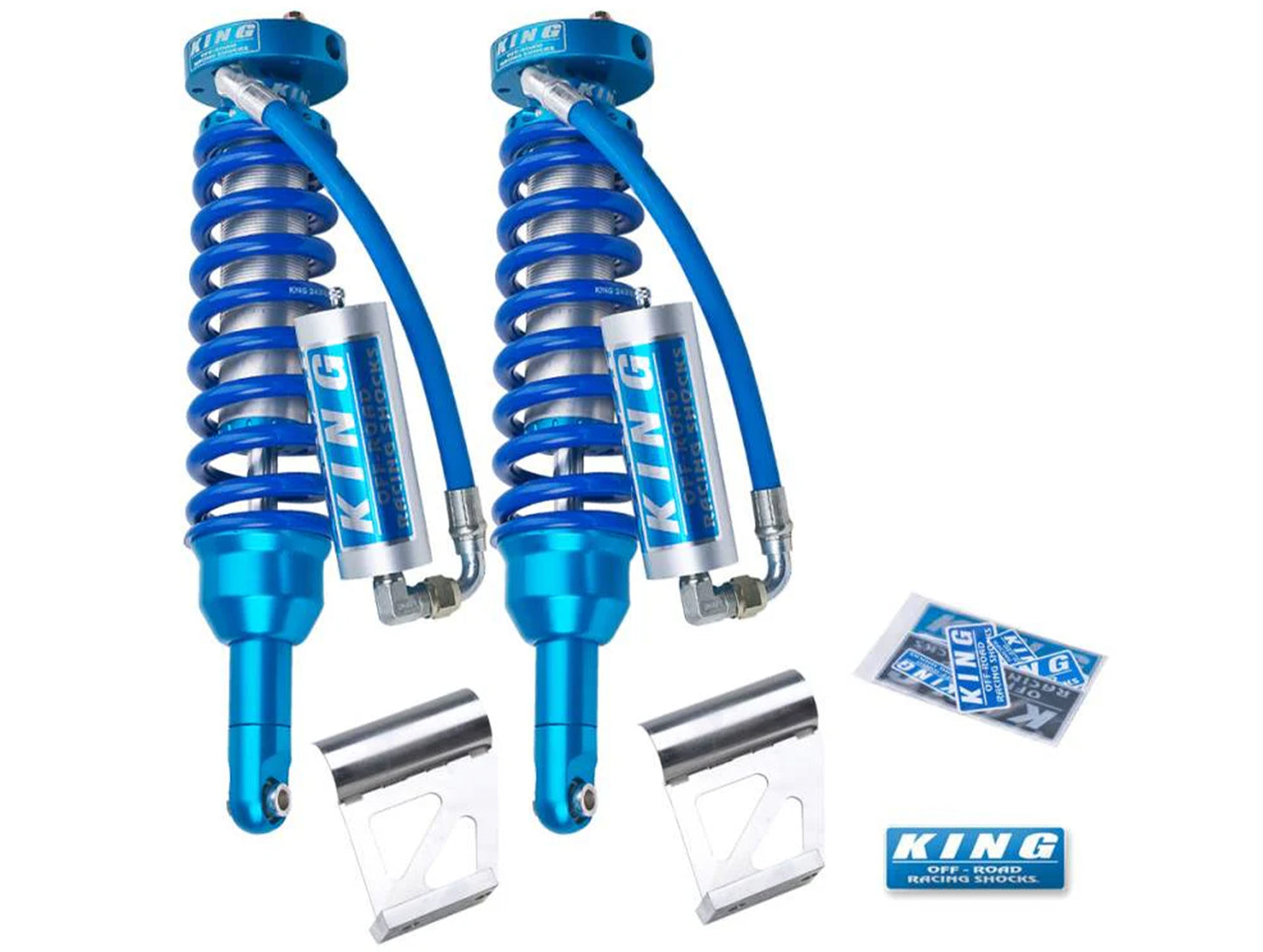 King Shocks 0-2" Front 2.5 Remote Reservoir Coilover Pair - 2010-2024 4Runner