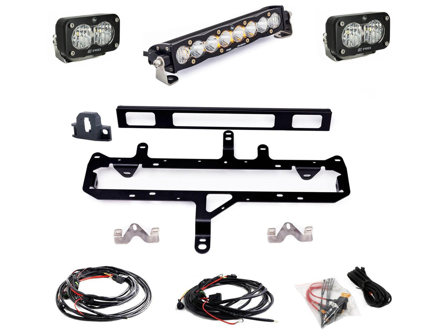 Baja Designs S8 10-inch/S2 Pro Grille Conversion Light Kit - 2024+ Tacoma TRD Pro