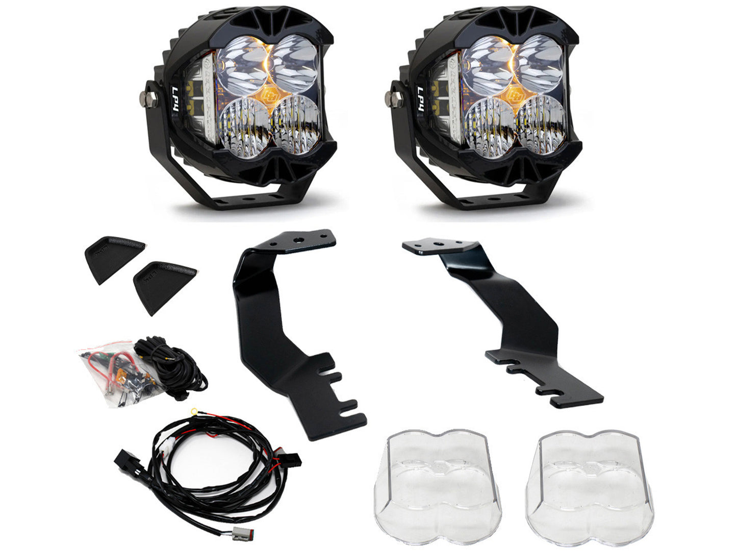 Baja Designs Toyota LP4 Pro A-Pillar Light Kit - 2022+ Tundra / 2023+ Sequoia