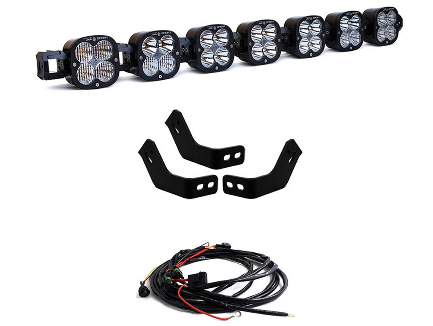 Baja Designs Toyota XL Linkable Roof Light Bar Kit For Prinsu/Sherpa Rack - 2010-24 4Runner / 2007-14 FJ Cruiser / 2005-23 Tacoma / 2007-21 Tundra