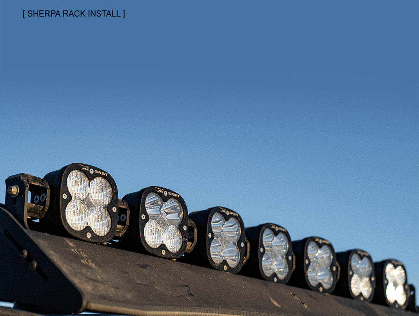 Baja Designs Toyota XL Linkable Roof Light Bar Kit For Prinsu/Sherpa Rack - 2010-24 4Runner / 2007-14 FJ Cruiser / 2005-23 Tacoma / 2007-21 Tundra