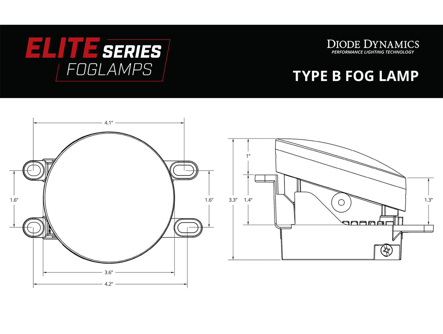 Diode Dynamics Elite Series Fog Light Kit - 14-24 Toyota 4Runner / 16-23 Tacoma / 14-21 Tundra