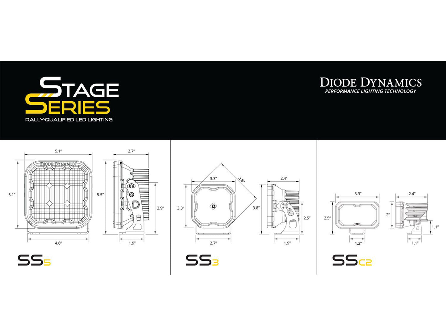 Diode Dynamics SS5 Ditch Light Kit - 22-25 Toyota Tundra