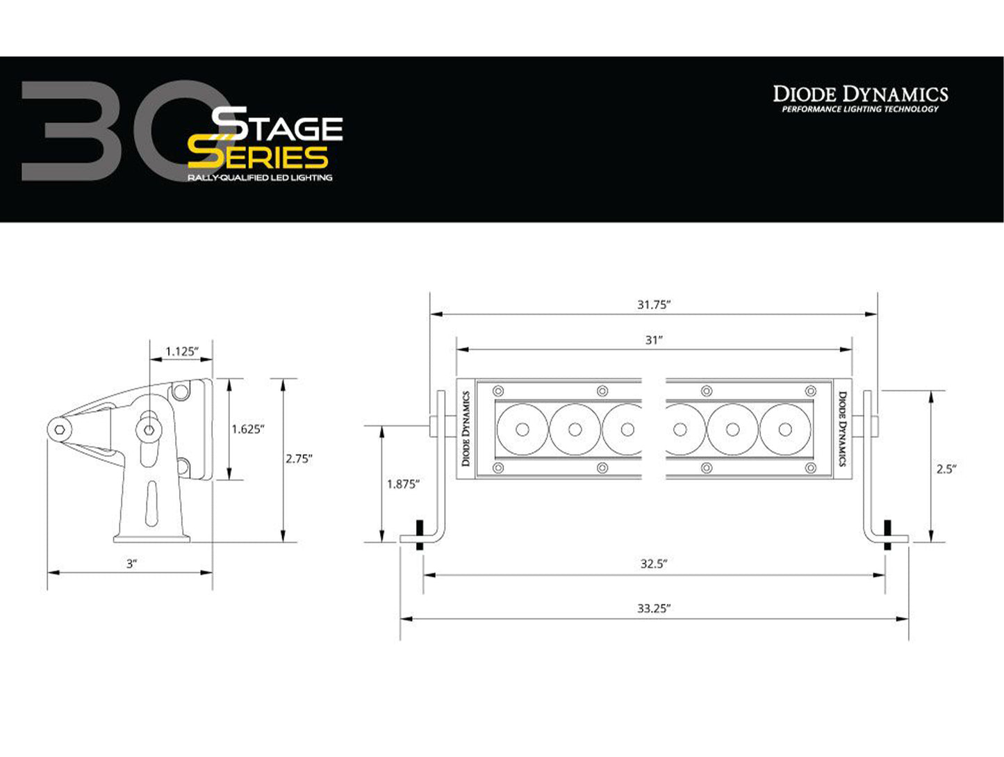 Diode Dynamics Stage Series 30" Light Bar