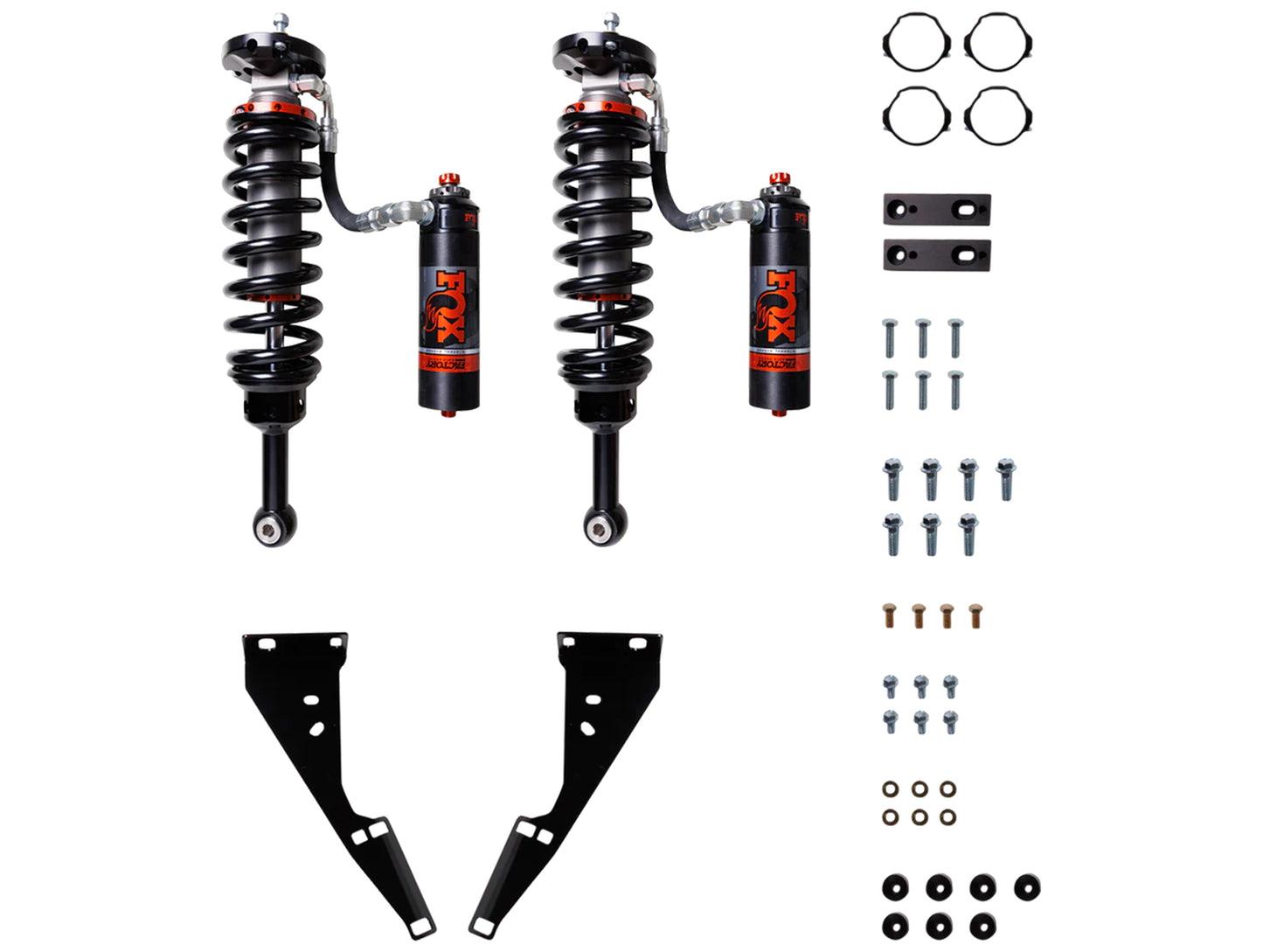 FOX 2.5 Factory Race Series Internal Bypass Adjustable Front Coilover Shocks - 03-24 4Runner