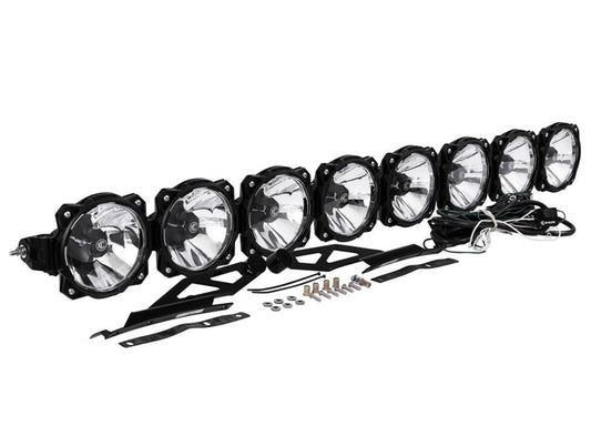 KC HiLiTES 50" Pro6 Gravity LED - 8-Light - Light Bar System - 160W Combo Beam - 05-23 Tacoma