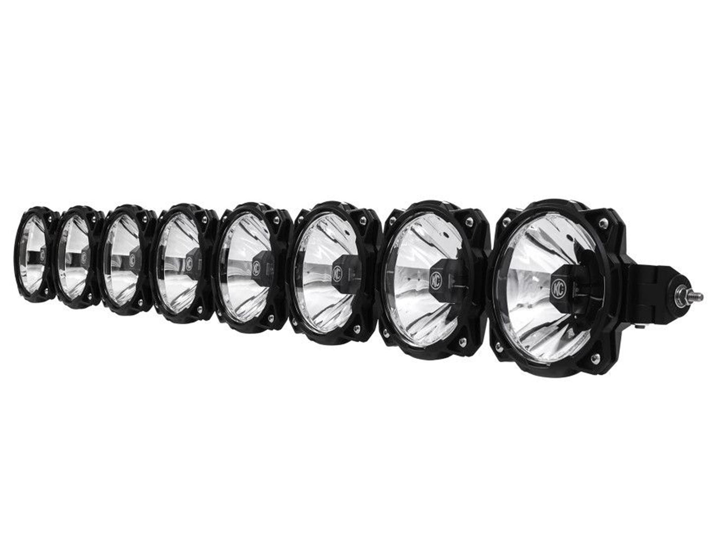 KC HiLiTES 50" Pro6 Gravity LED - 8-Light - Light Bar System - 160W Combo Beam - 05-23 Tacoma