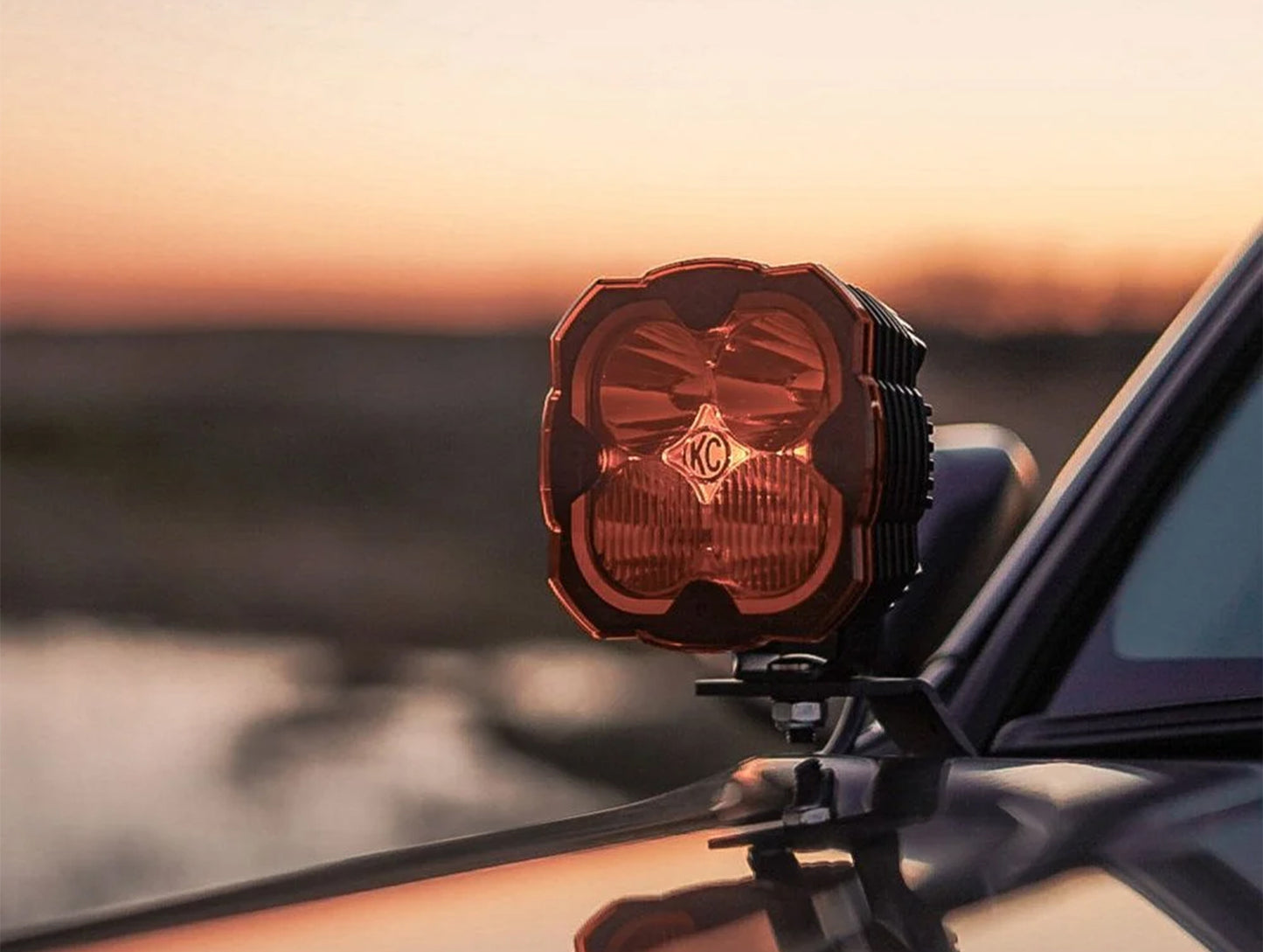 KC HiLiTES Toyota A-Pillar / Ditch Mount and Lights Bundle - 02-24 4Runner