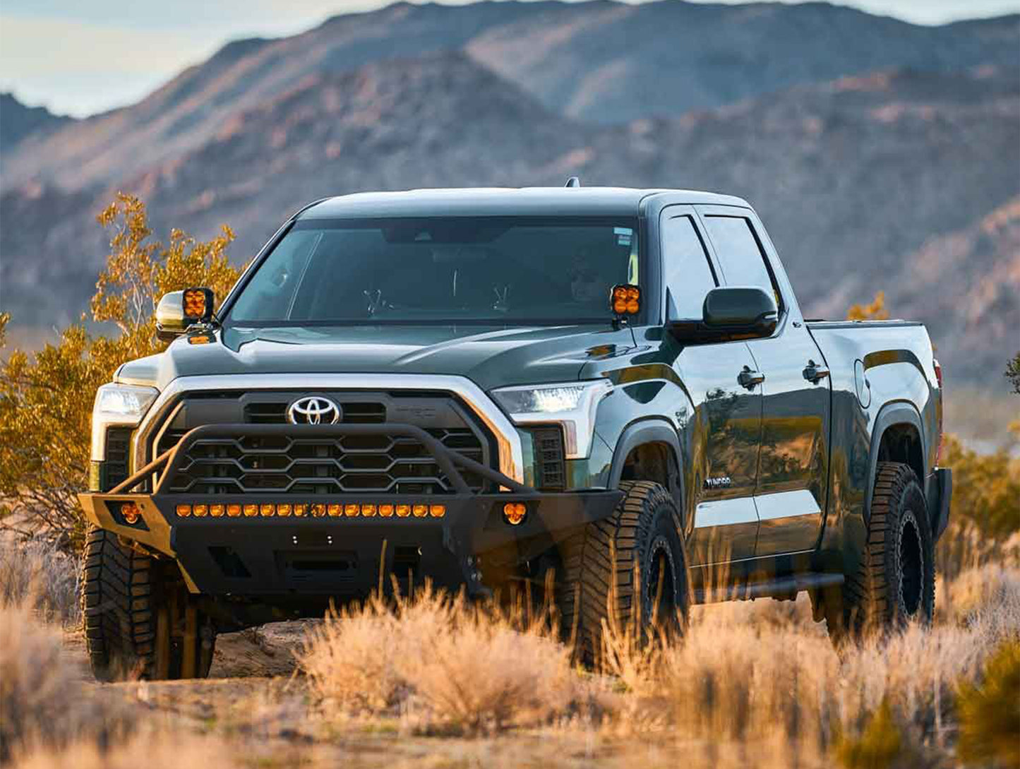 KC HiLiTES Toyota A-Pillar / Ditch Mount and Lights Bundle - 22+ Tundra