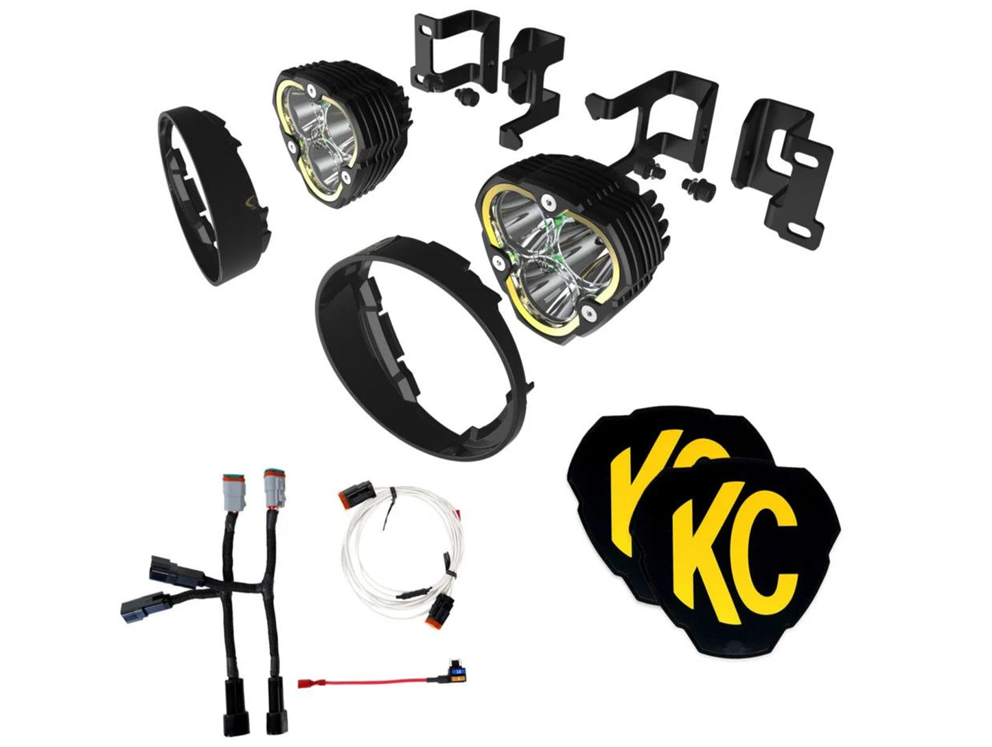 KC HiLiTES Toyota FLEX ERA 3 Fog Pocket Kit Off-Road Bundle - 10-24 4Runner / 12-23 Tacoma / 14-21 Tundra