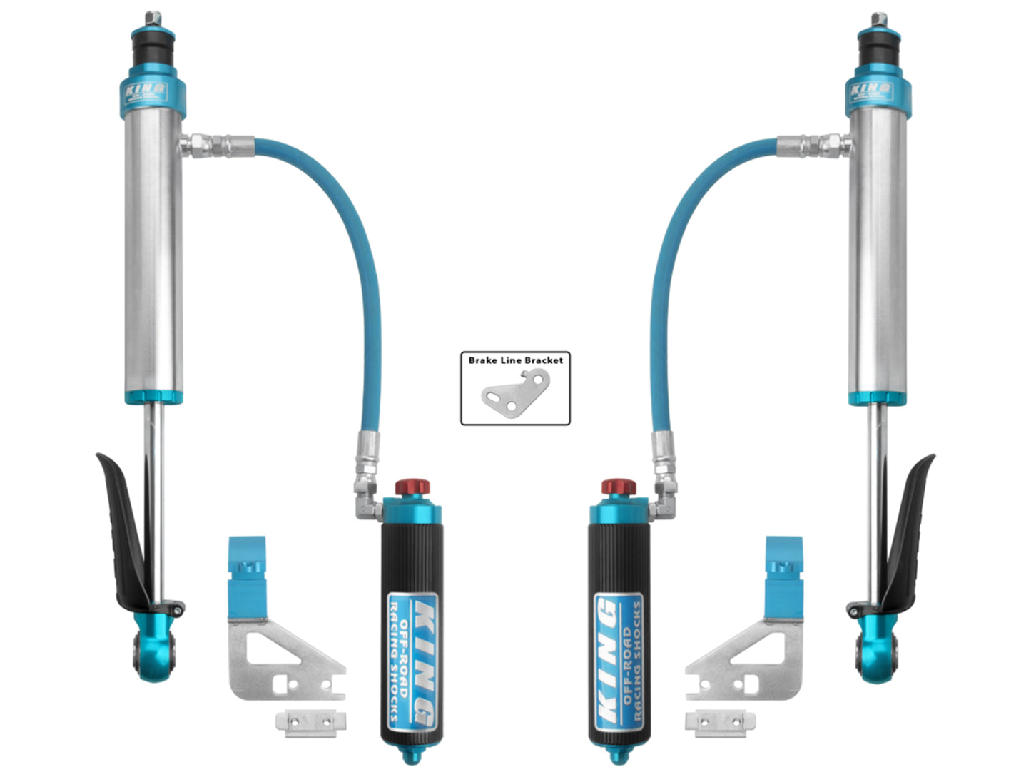 King Shocks 0-2" Rear 2.5 Adjustable Remote Reservoir Shock Pair - 22+ Tundra