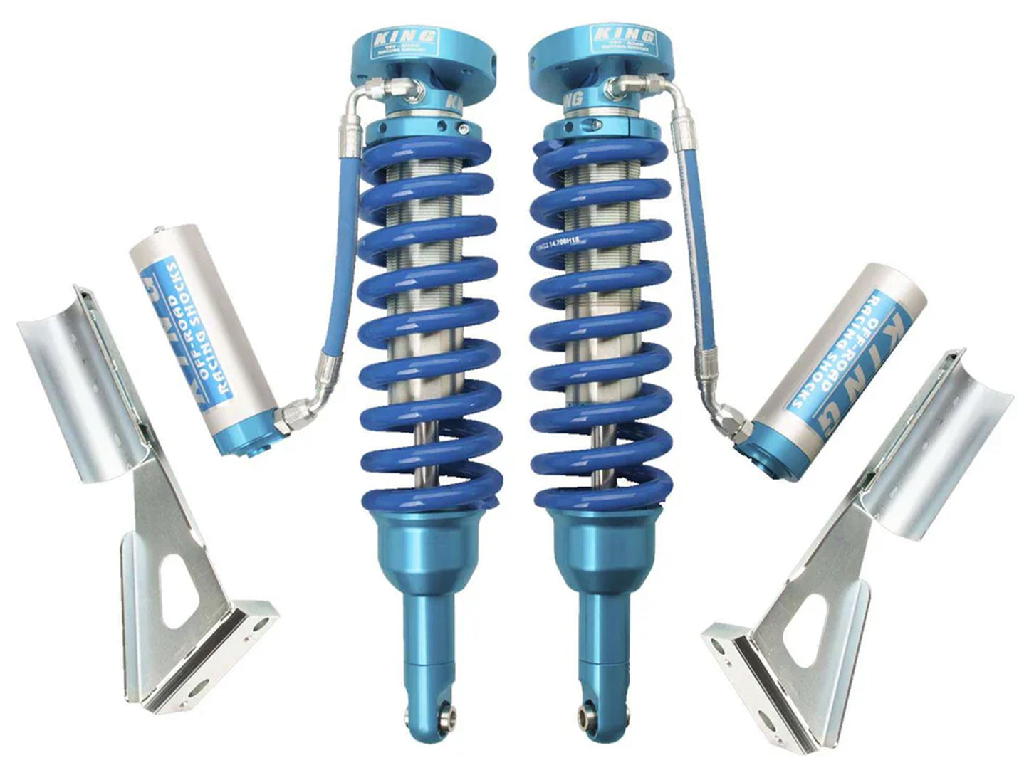 King Shocks 2-3" Front 2.5 Extended Travel Adjustable Remote Reservoir Coilover Pair - 2010-2024 4Runner
