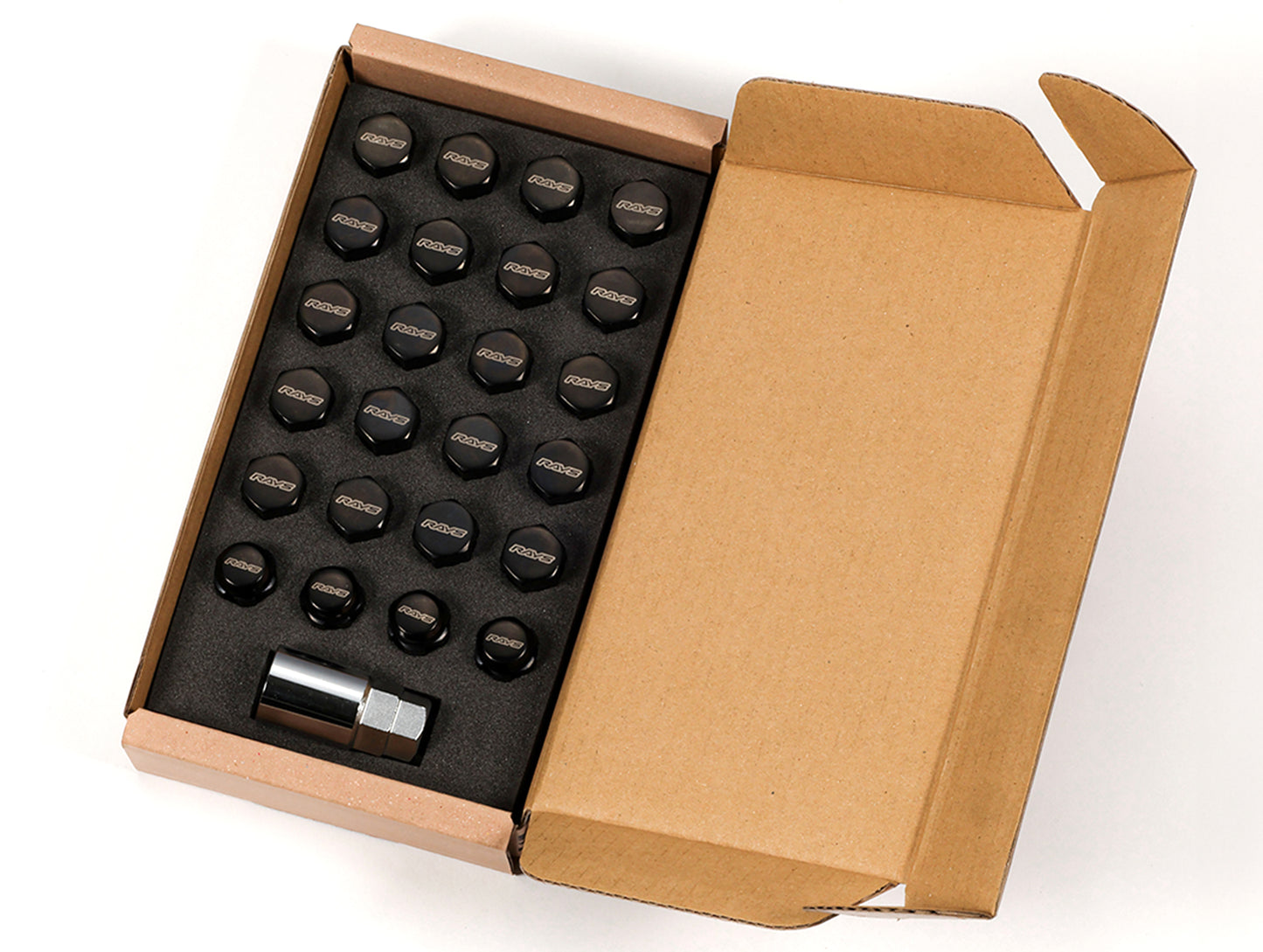 Rays 19 Hex L31 Lugnut And Lock Set for 6H - M12x1.5