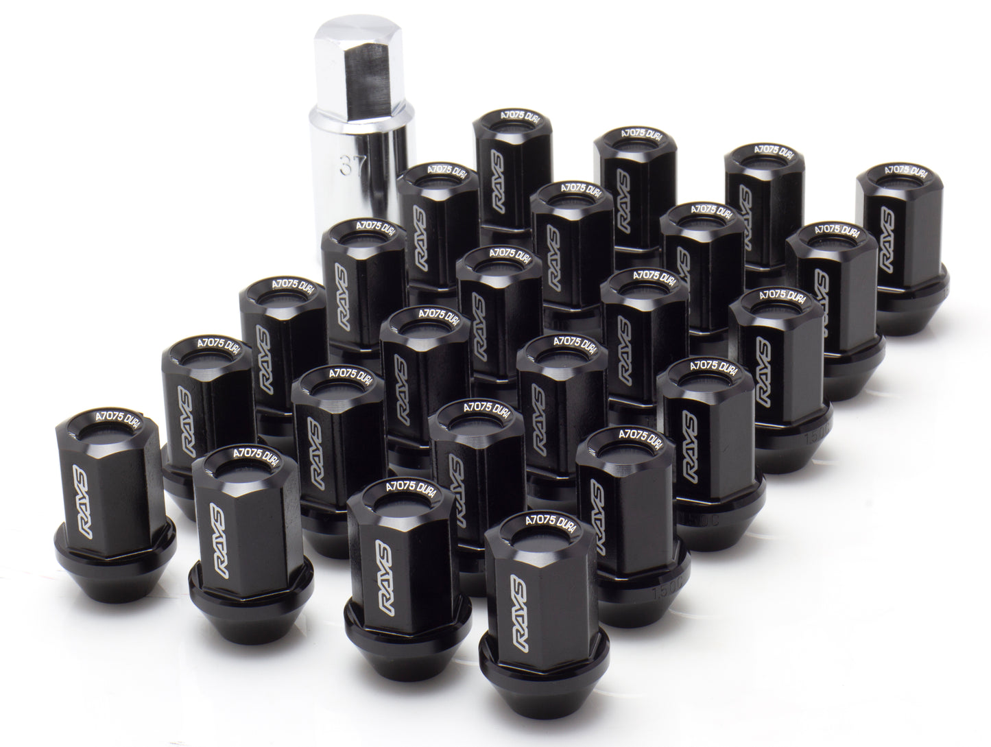 Rays L37 Dura Nut Straight Type Lug & Lock Set for 6H - M12X1.5