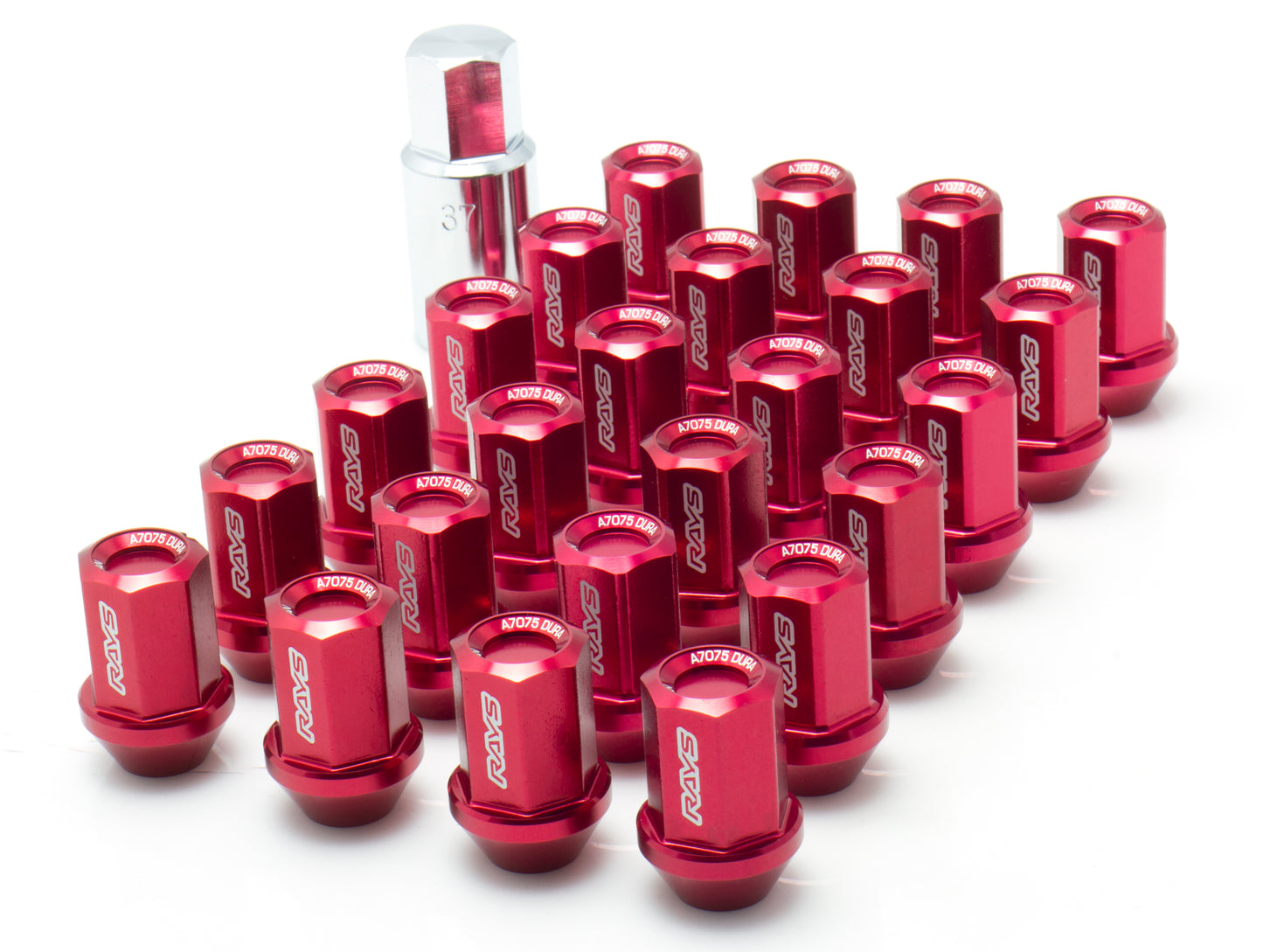 Rays L37 Dura Nut Straight Type Lug & Lock Set for 6H - M12X1.5