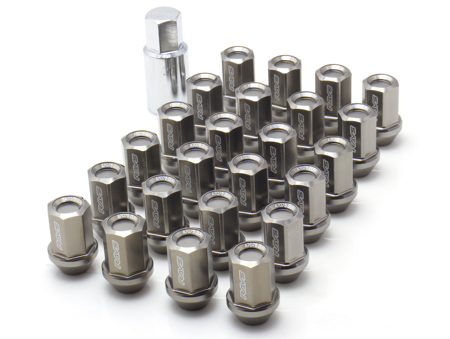 Rays L37 Dura Nut Straight Type Lug & Lock Set for 6H - M12X1.5