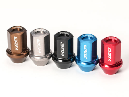 Rays L37 Dura Nut Straight Type Lug & Lock Set for 6H - M12X1.5