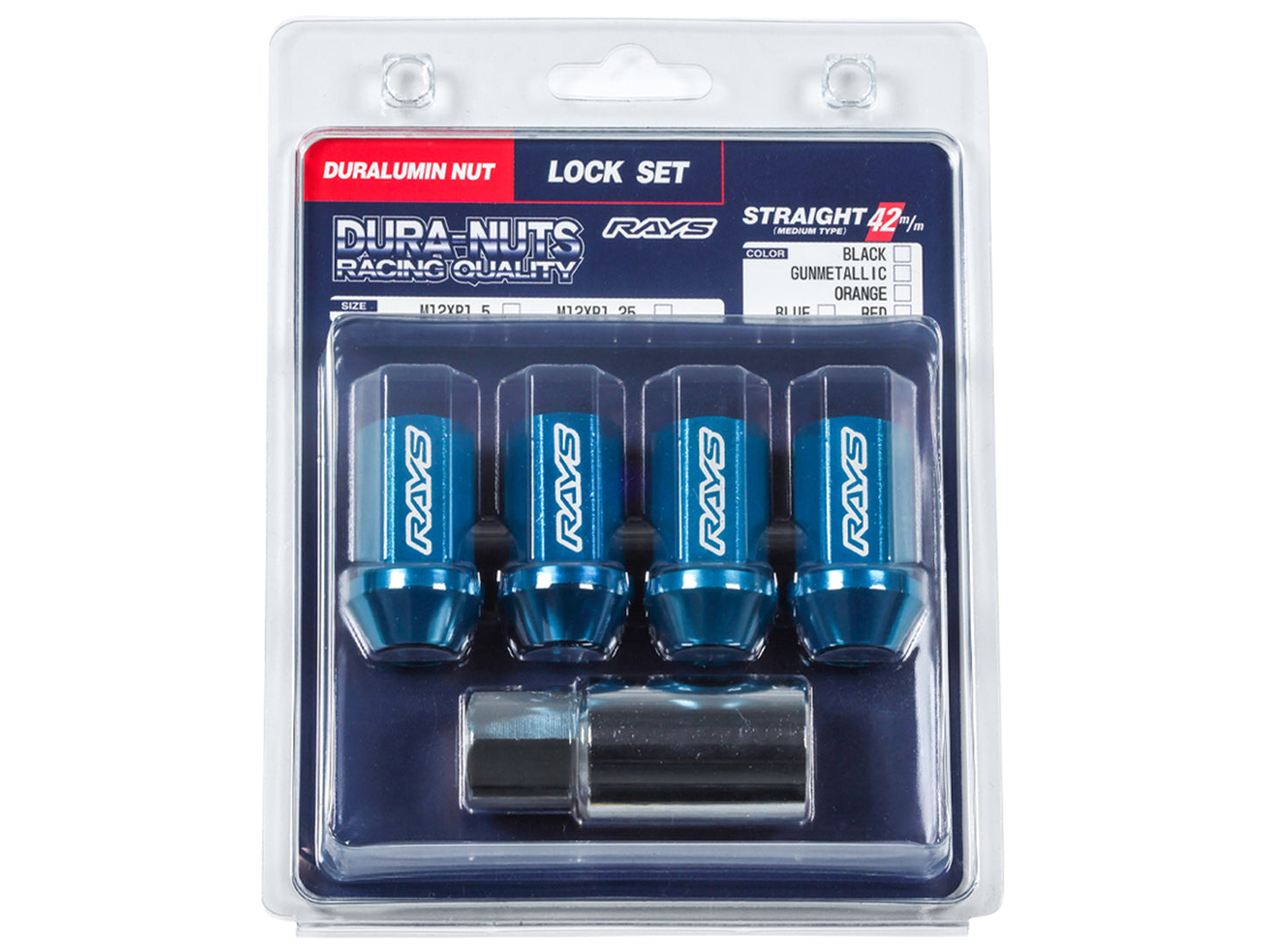 Rays L42 Dura Nut 4-Piece Lock Set