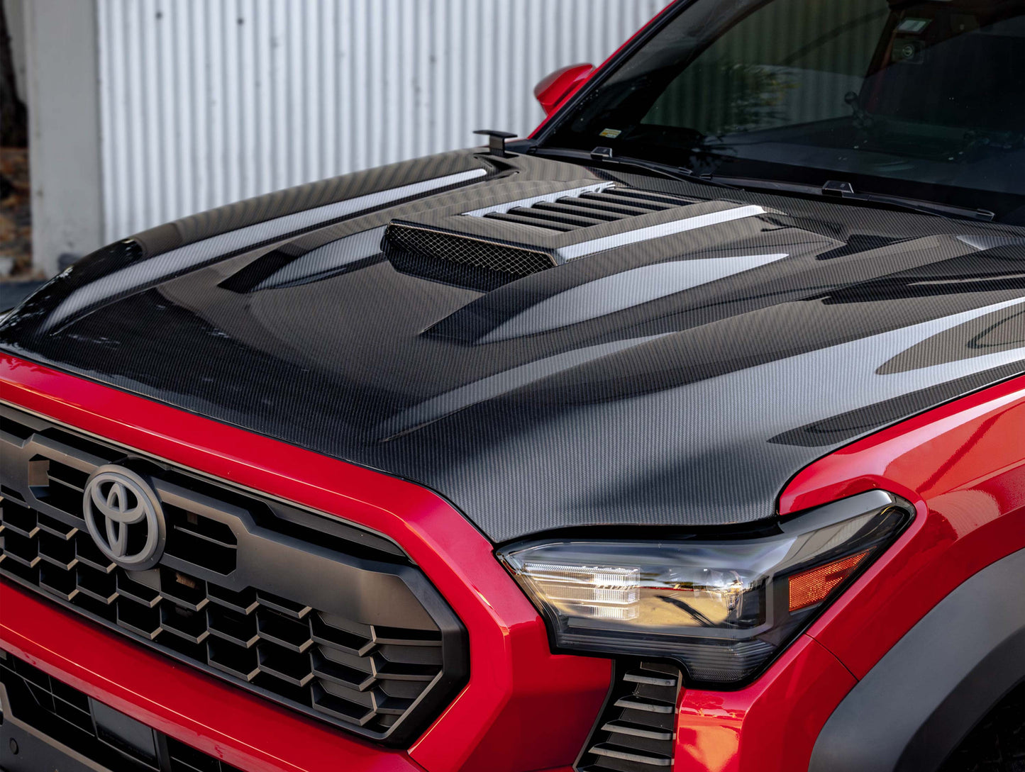 Seibon TR-Style Carbon Fiber Hood - 24-25 Toyota Tacoma / 25 Toyota 4Runner
