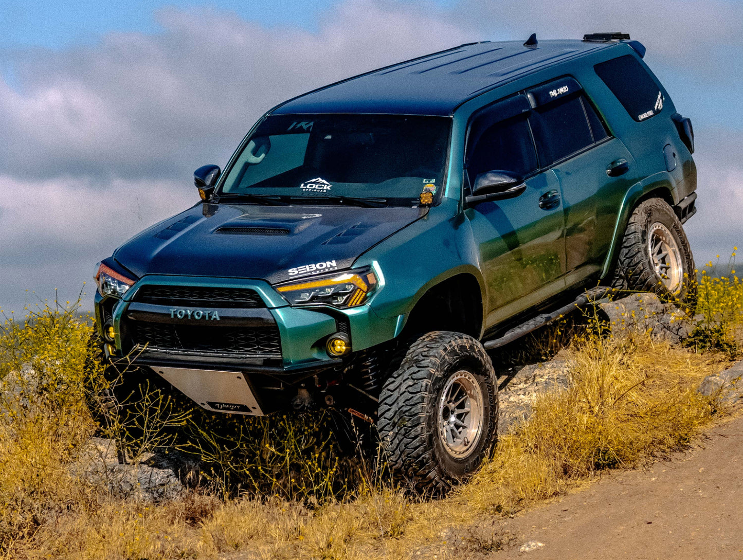 Seibon TS-Style Carbon Fiber Hood - 10-24 Toyota 4Runner