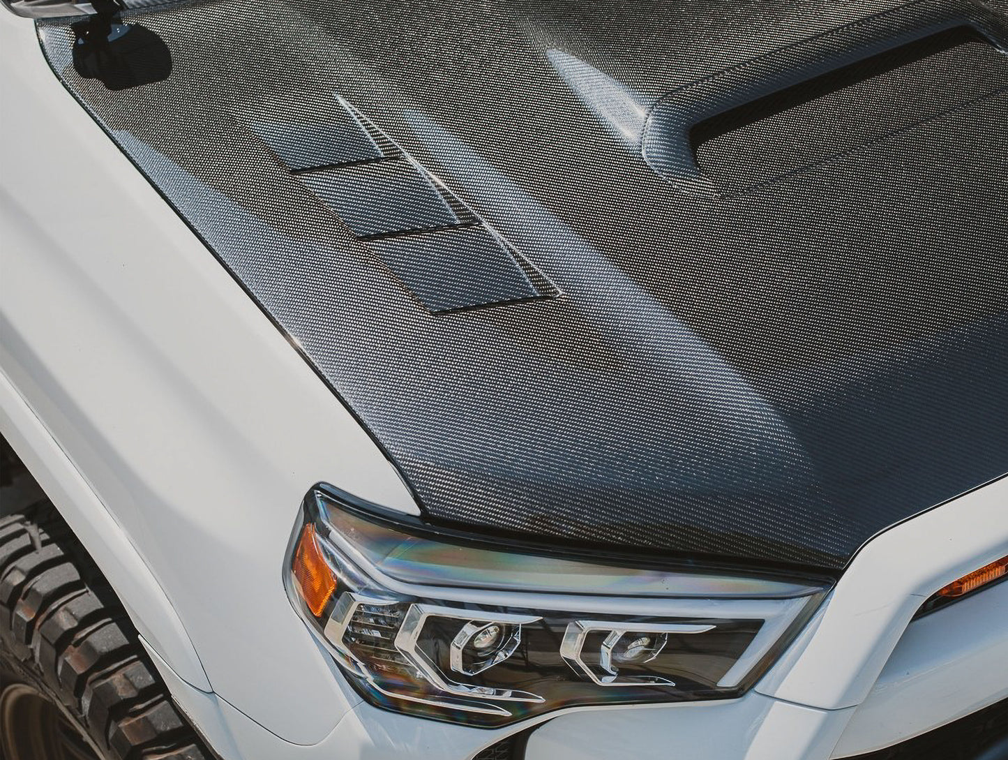 Seibon TS-Style Carbon Fiber Hood - 10-24 Toyota 4Runner