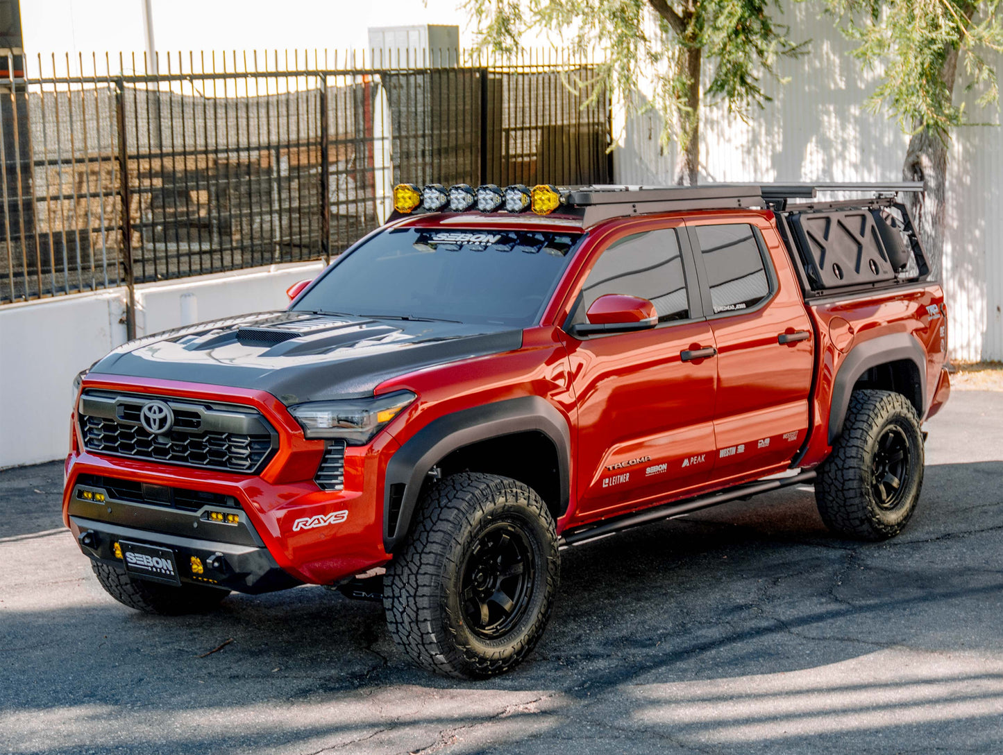 Seibon TS-Style Carbon Fiber Hood - 24-25 Toyota Tacoma / 25 Toyota 4Runner