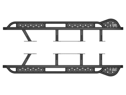 Southern Style Offroad Rock Sliders - 24+ Tacoma Double Cab Short Bed