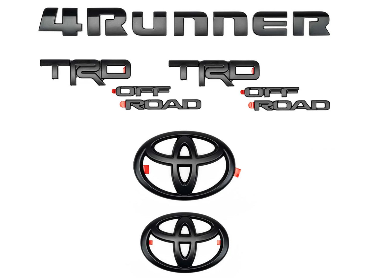 Toyota Blackout Emblem Overlay Kit - 14-24 4Runner