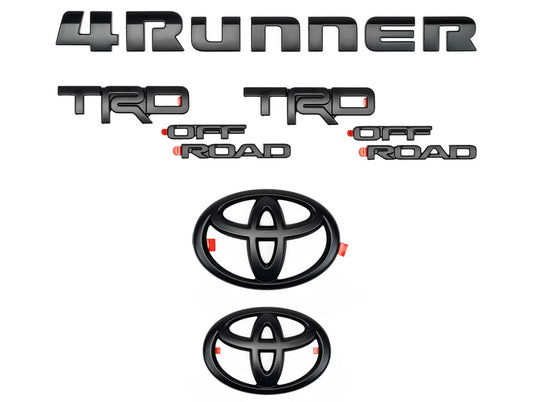 Toyota Blackout Emblem Overlay Kit - 14-24 4Runner